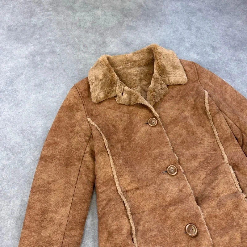 Vintage faux shearling coat