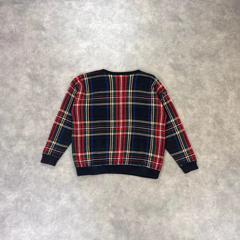 Vintage GAP check knit jumper