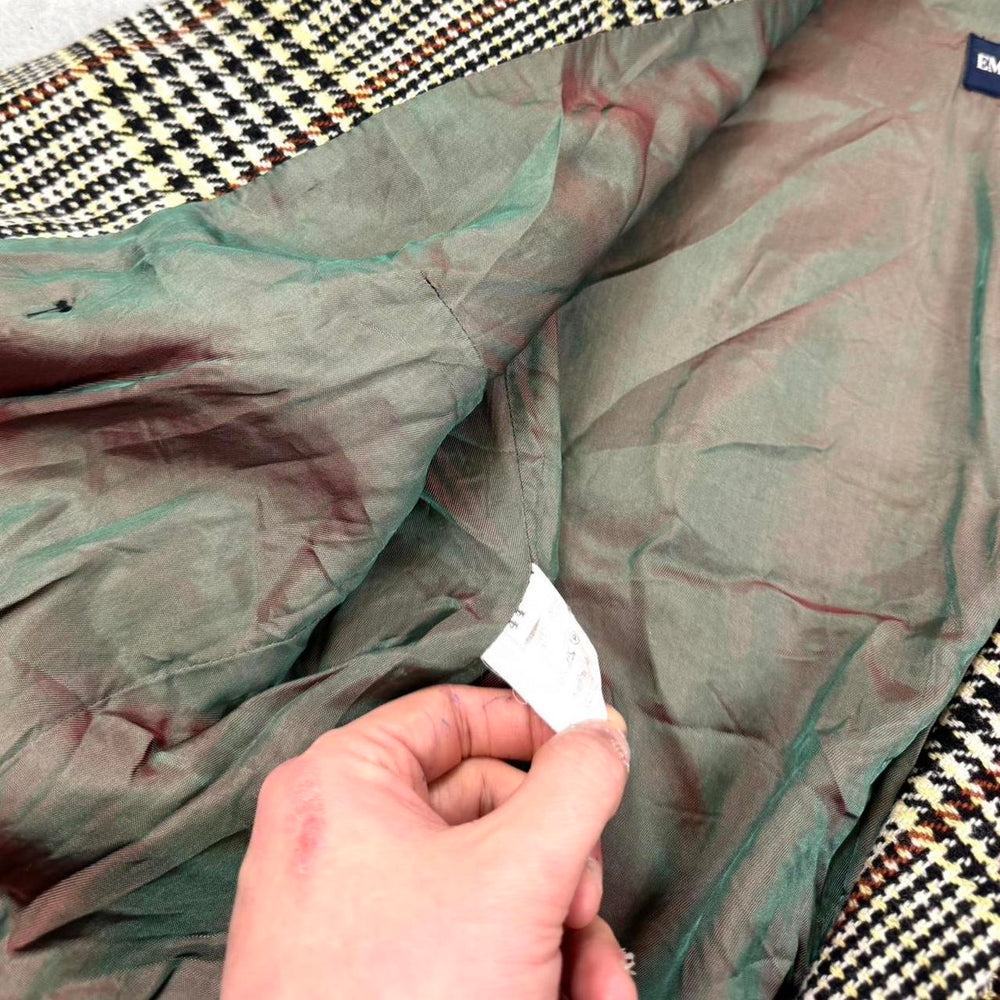 Vintage Emporio Armani check blazer