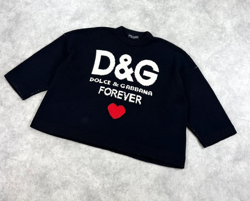 Dolce & Gabbana spell out cashmere knit jumper