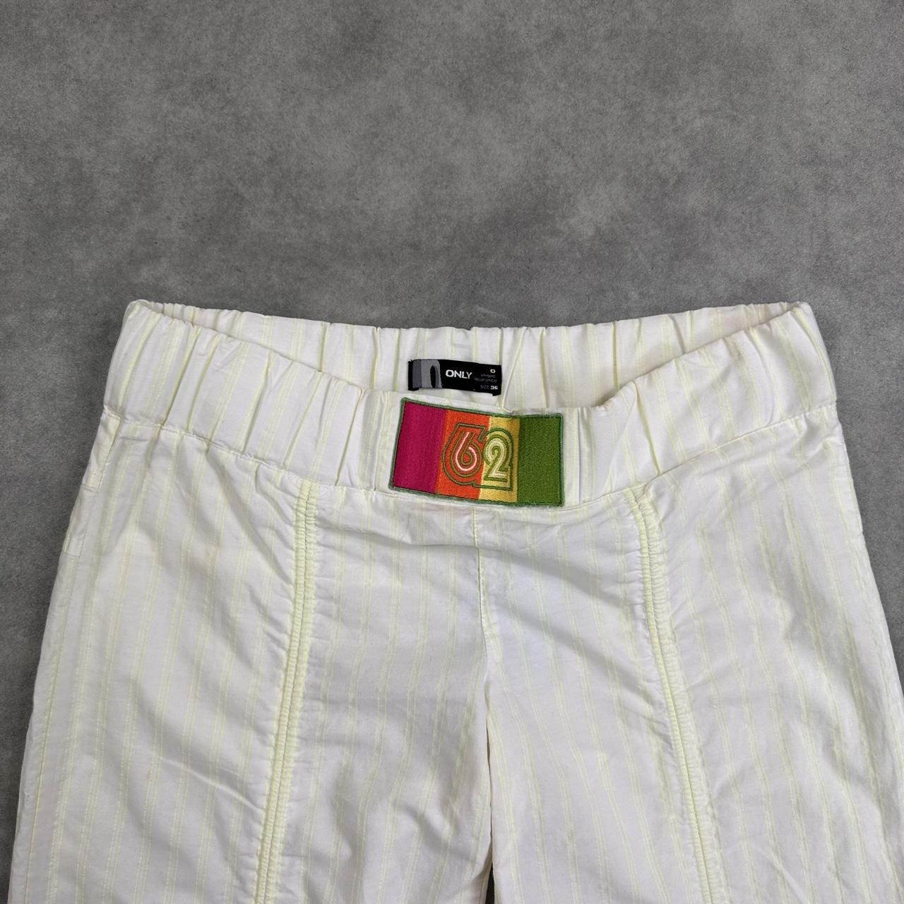 Only white baggy trousers