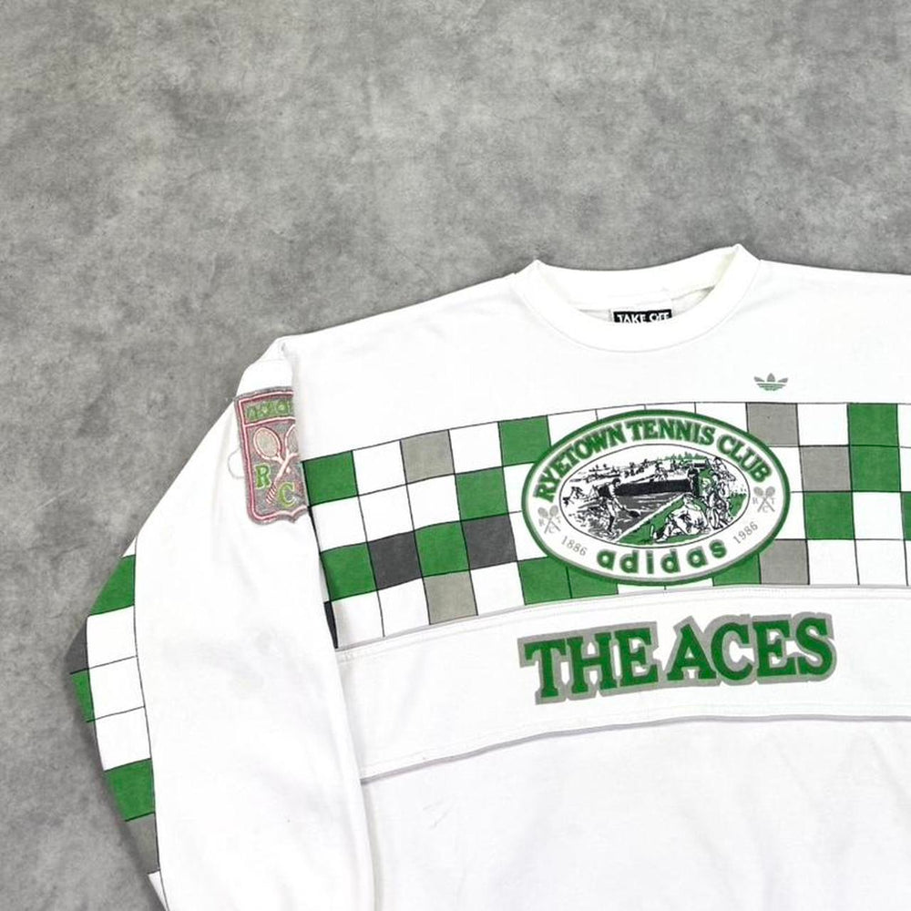 Vintage 80s adidas print jumper