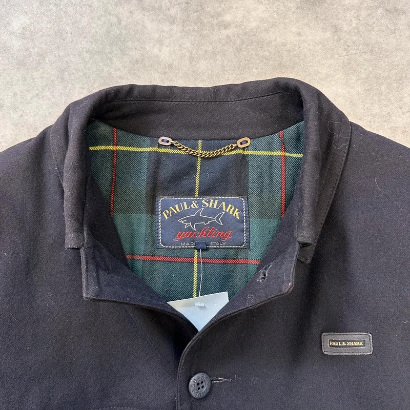 Vintage Paul & Shark wool bomber jacket