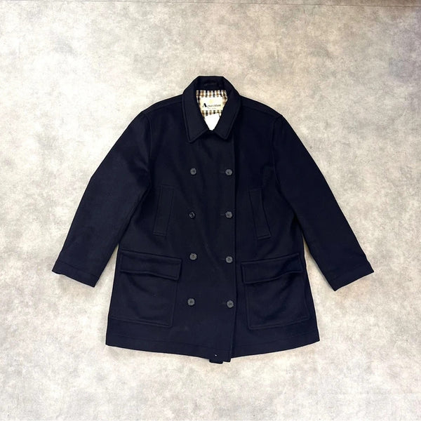 Aquascutum double breasted wool coat