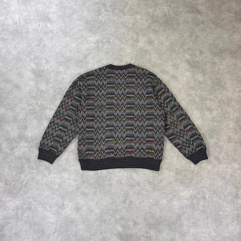 Yves Saint Laurent abstract knit jumper
