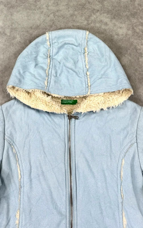 Vintage Benetton faux sheepskin coat