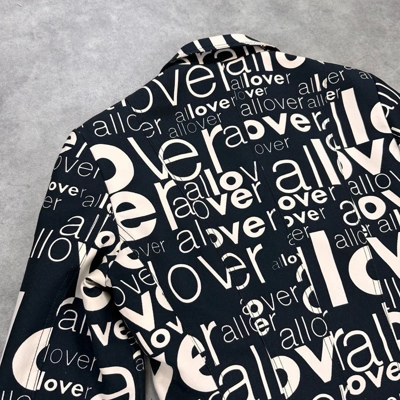 Moschino print blazer