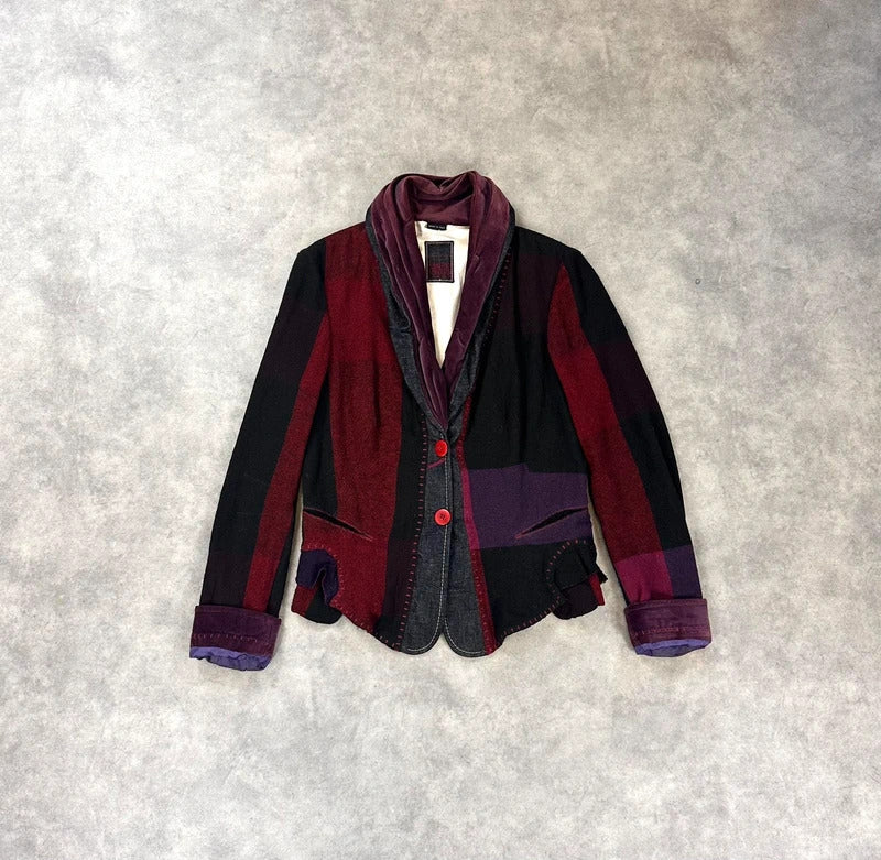 Marithe Francois Girbaud patchwork blazer