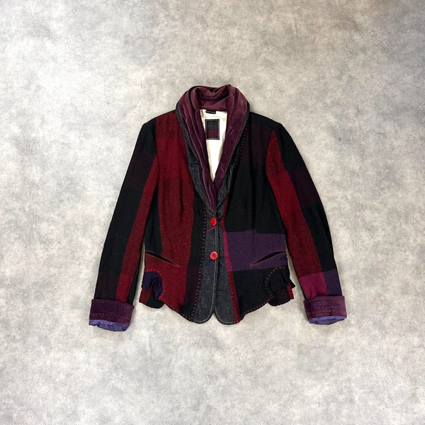 Marithe Francois Girbaud patchwork blazer