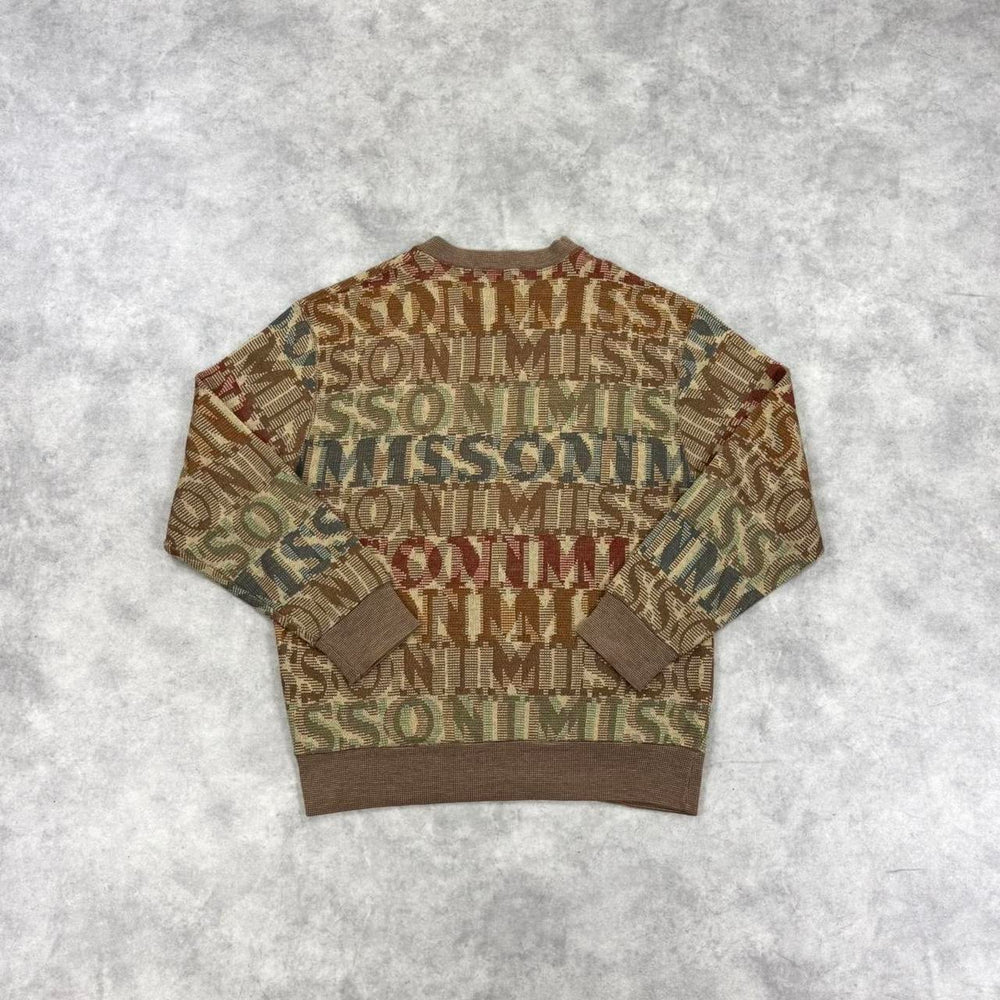 Vintage Missoni spell out knit jumper