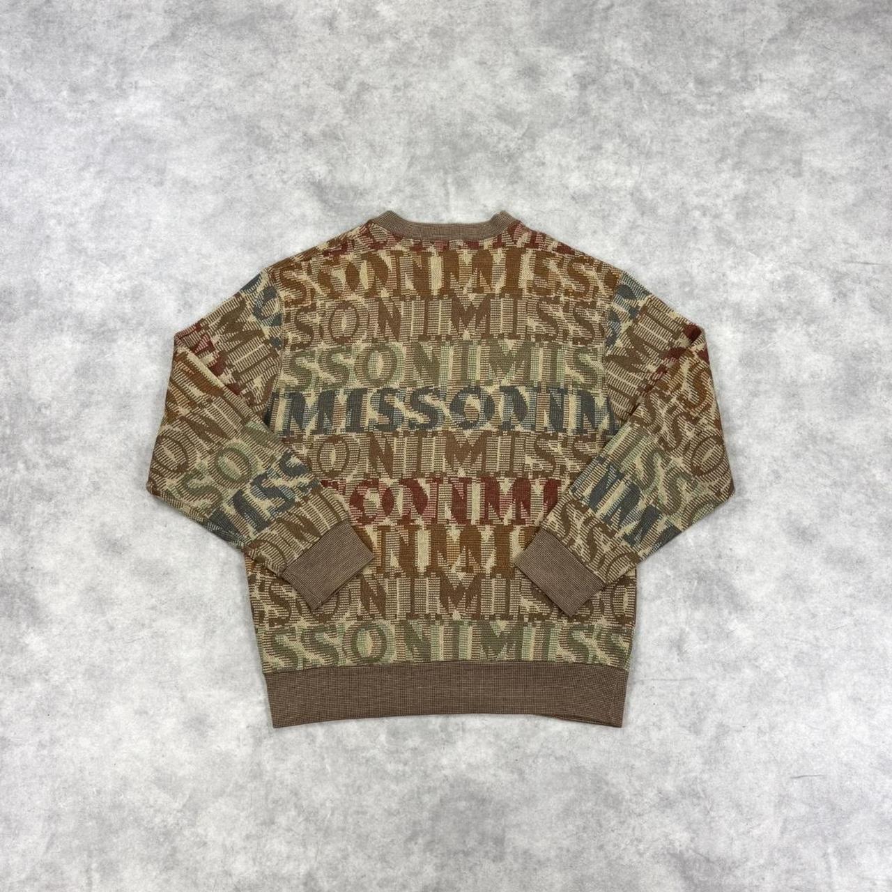 Vintage Missoni spell out knit jumper