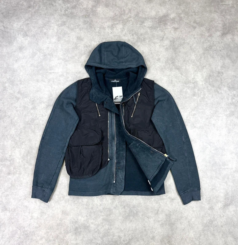 Stone Island Shadow Project layered hoodie