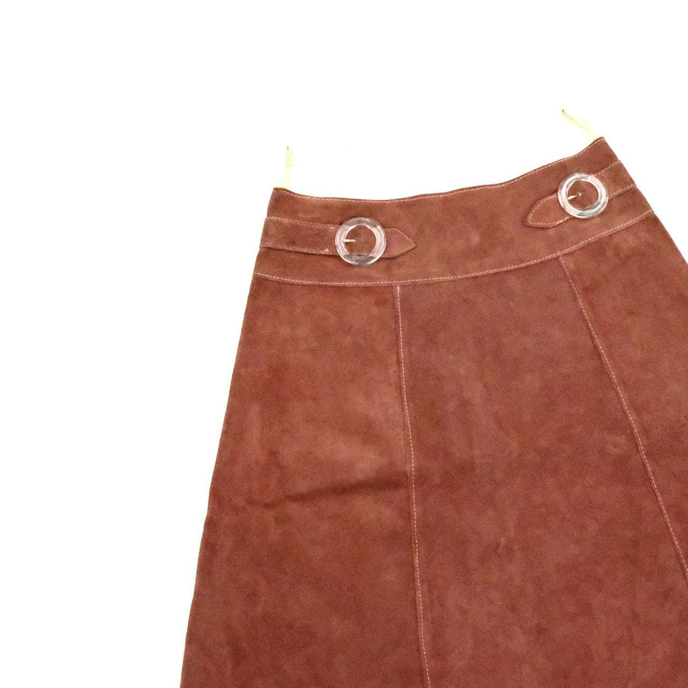 70s leather skirt