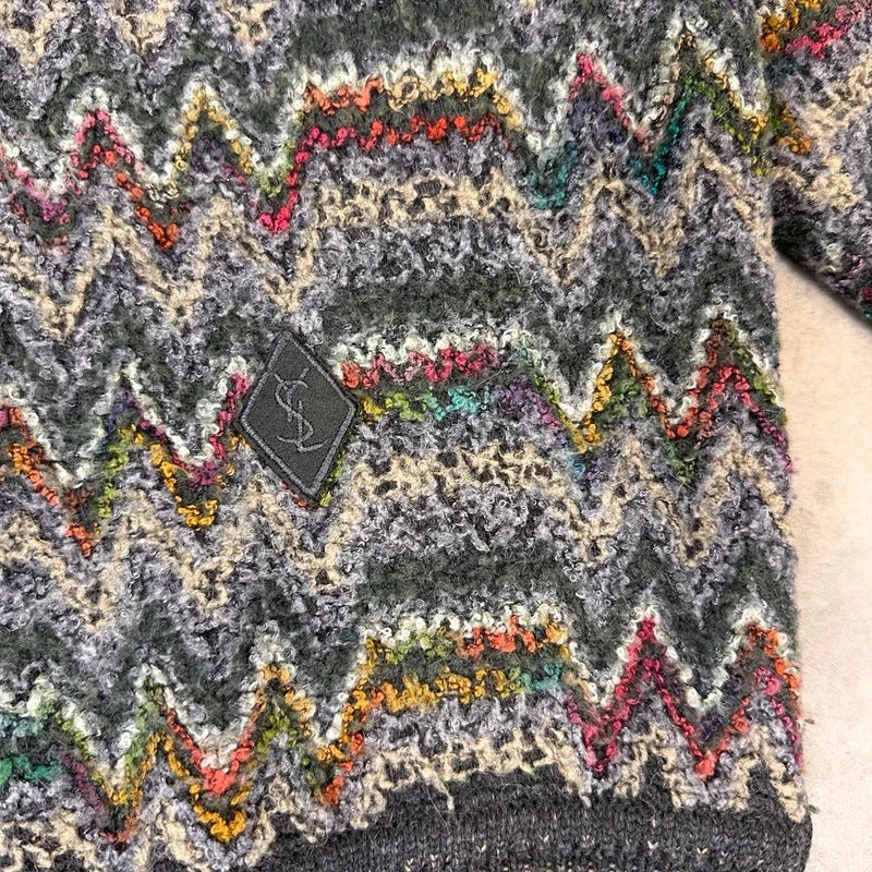 Yves Saint Laurent abstract knit jumper