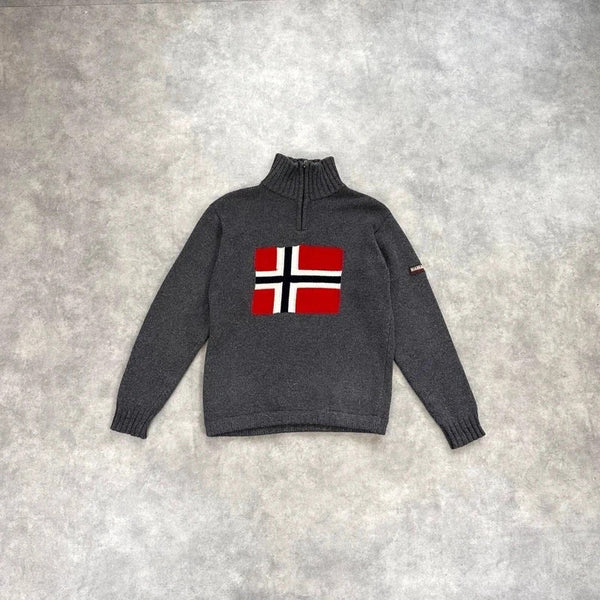 Vintage Napapijri 90s knit Jumper