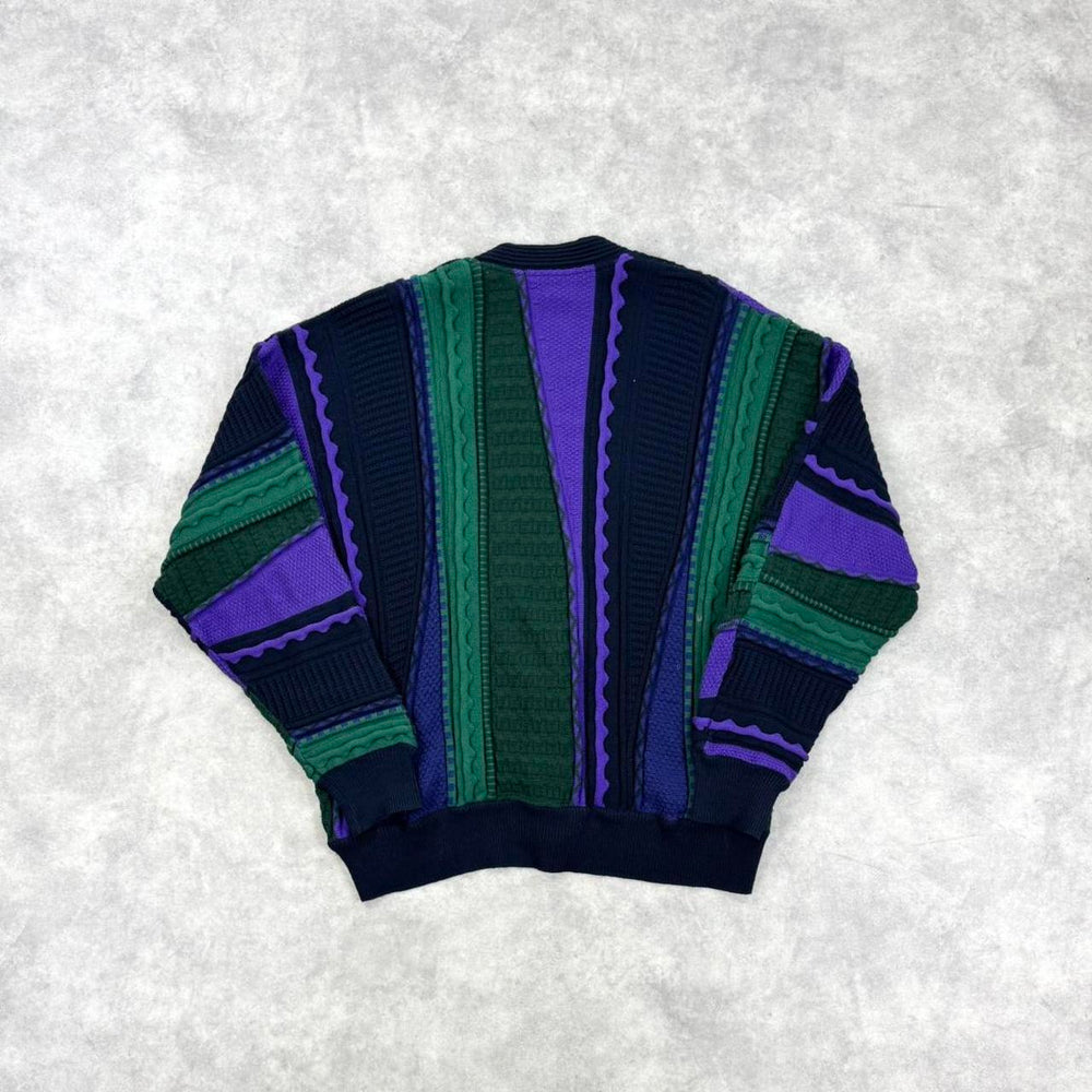 Vintage Carlo Colucci striped knit cardigan