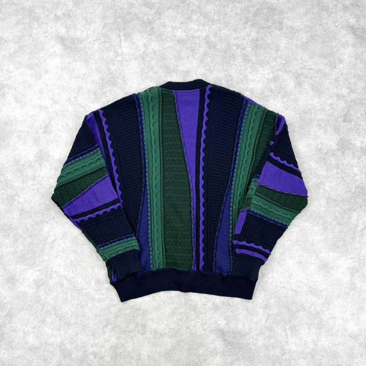 Vintage Carlo Colucci striped knit cardigan