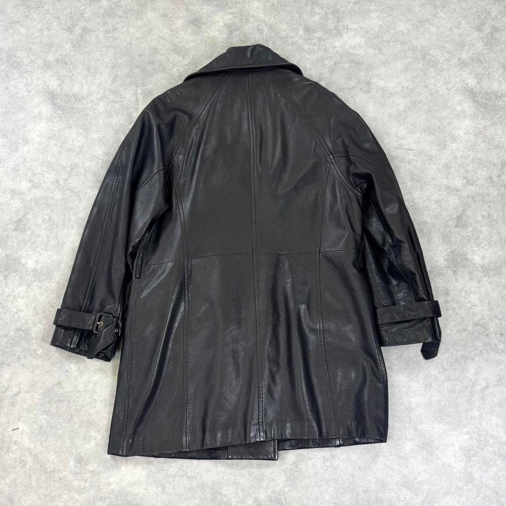 Vintage Max Mara leather coat