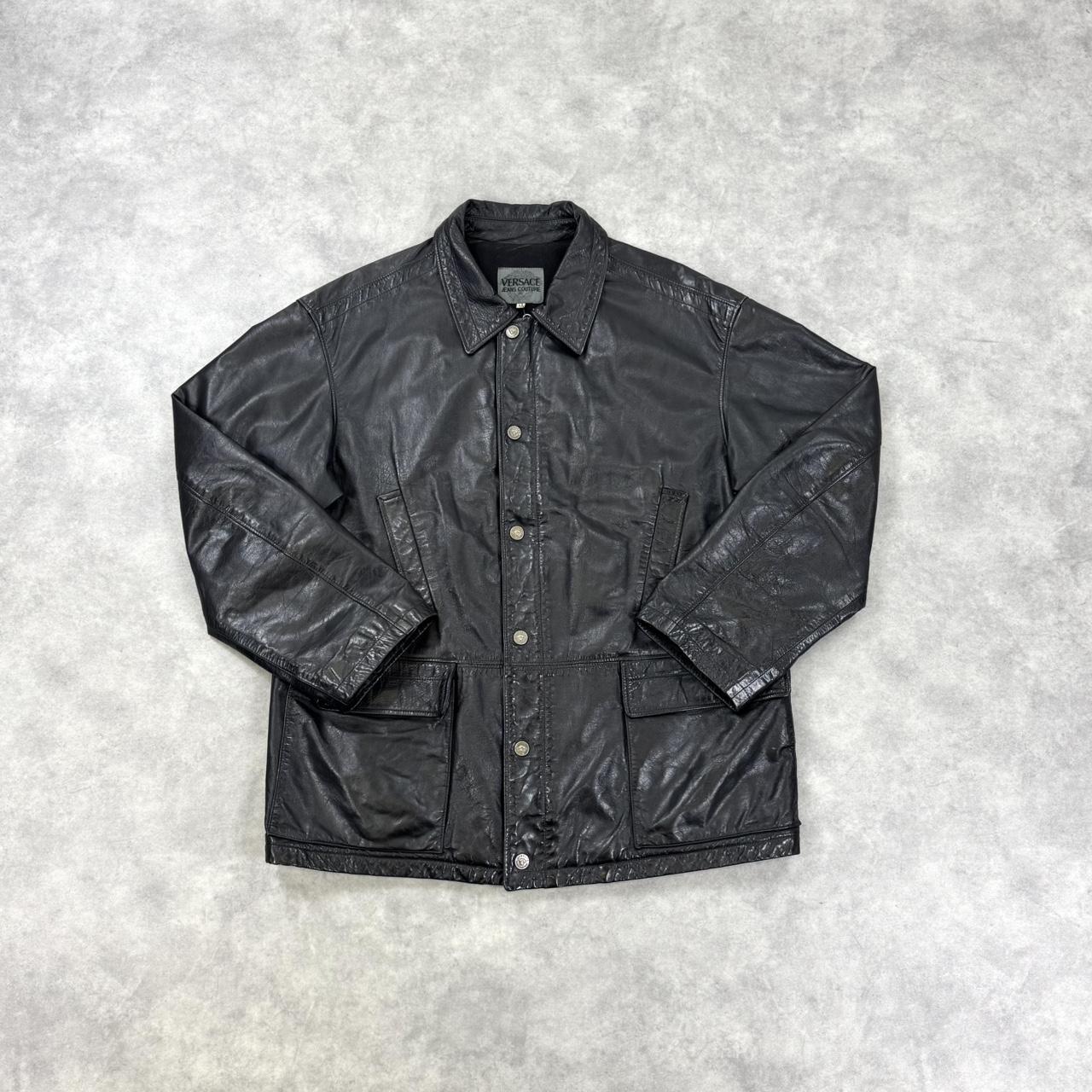 Versace leather jacket