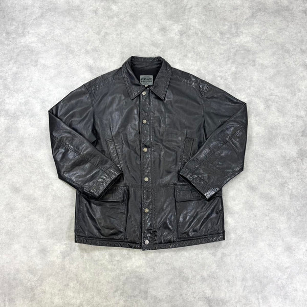Versace leather jacket