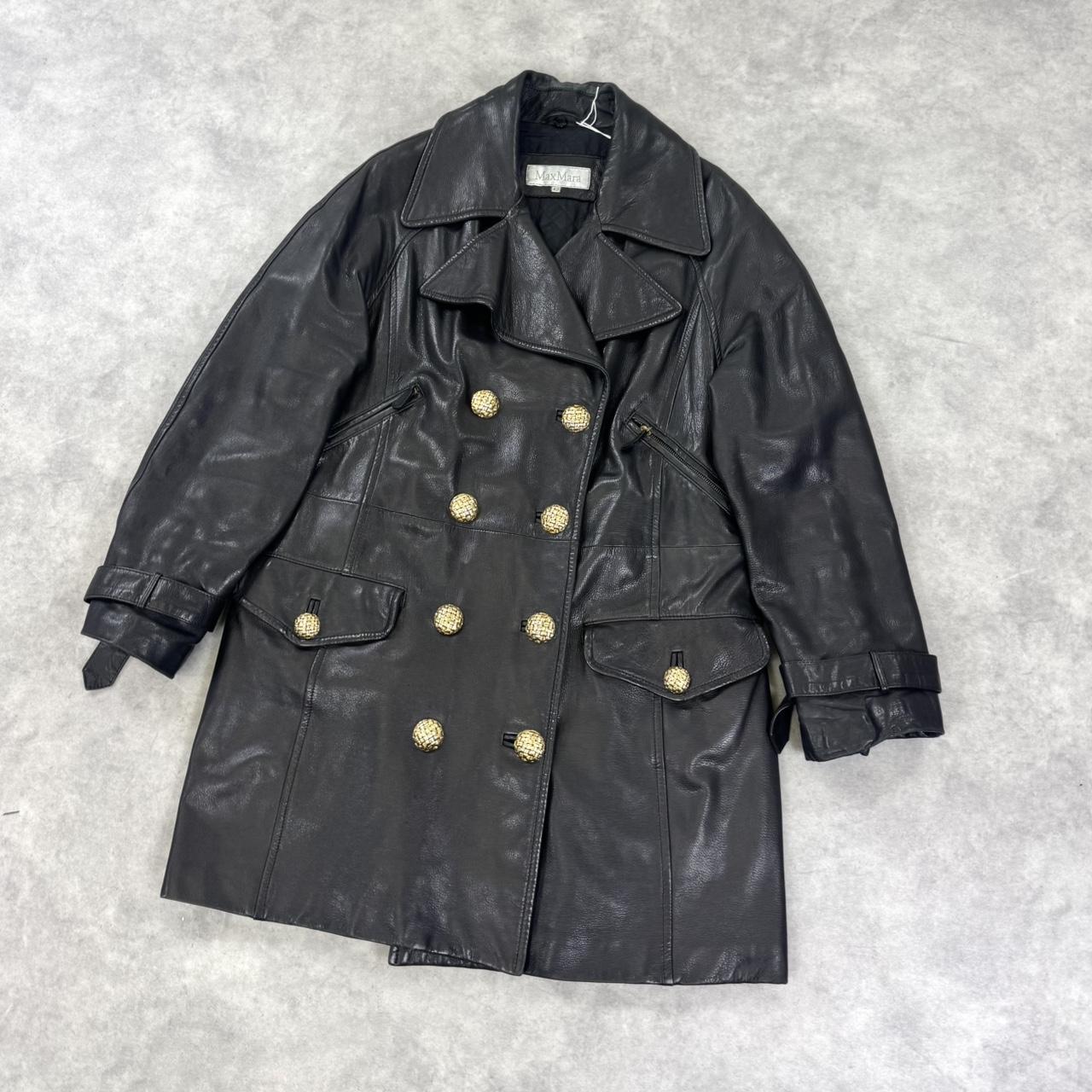 Vintage Max Mara leather coat