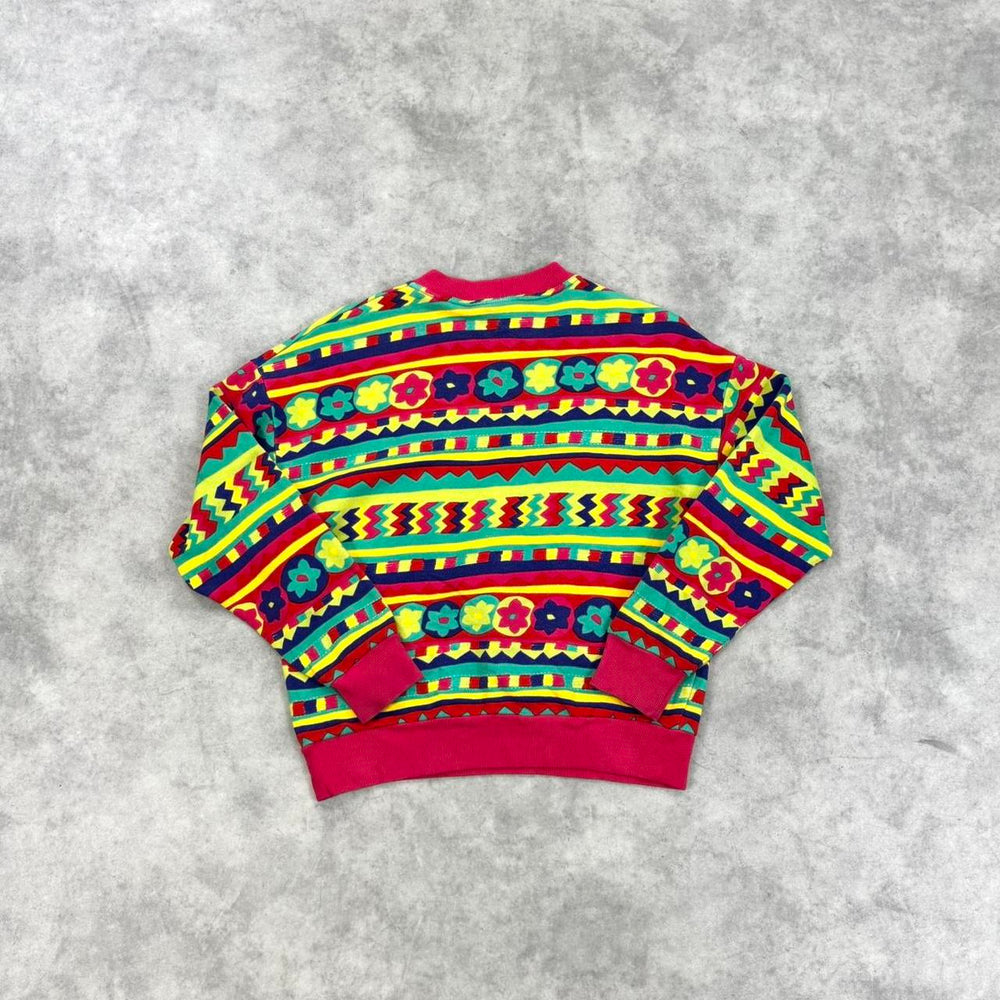 Vintage Benetton abstract print jumper