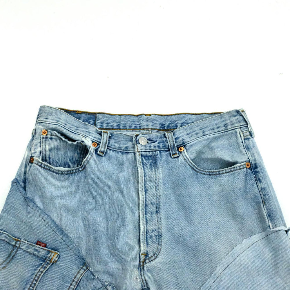 Vintage Levis re-work patchwork jeans