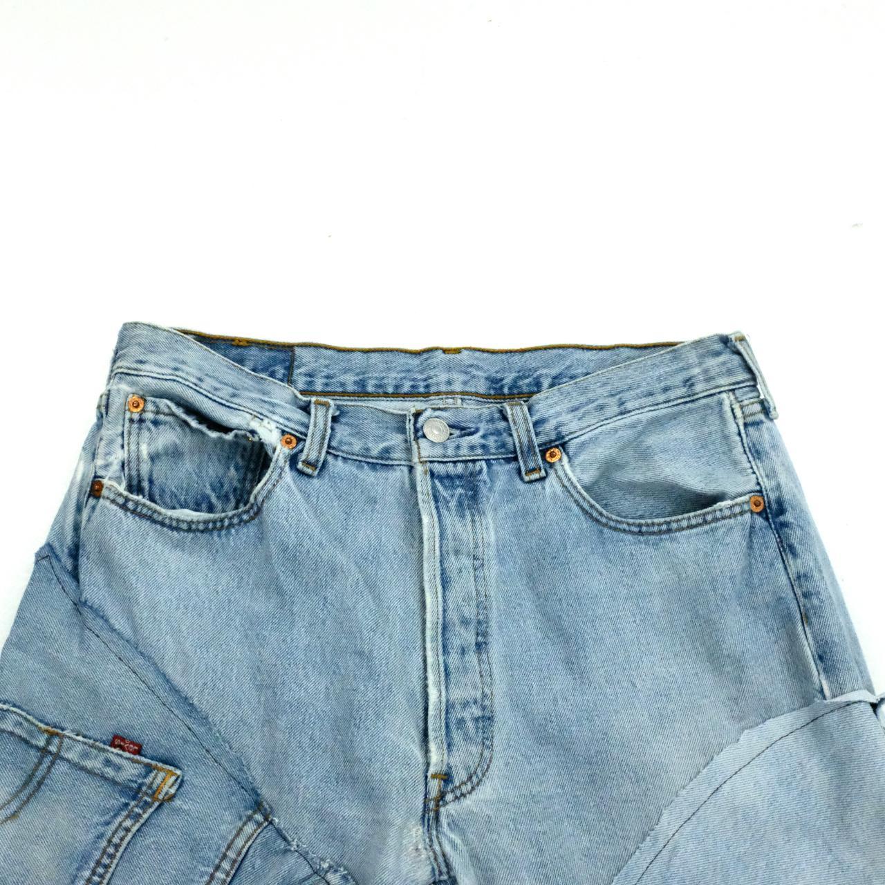 Vintage Levis re-work patchwork jeans