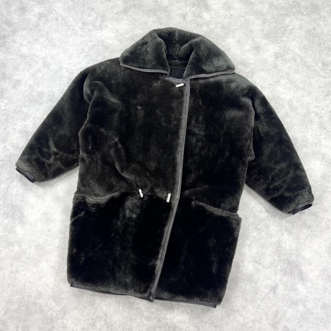 Vintage 80s Gianni Versace teddy bear fur coat