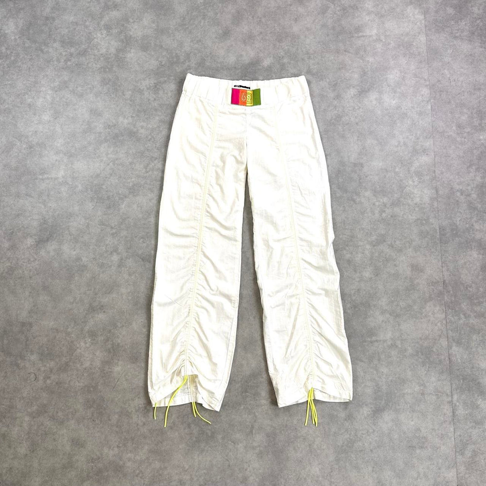 Only white baggy trousers