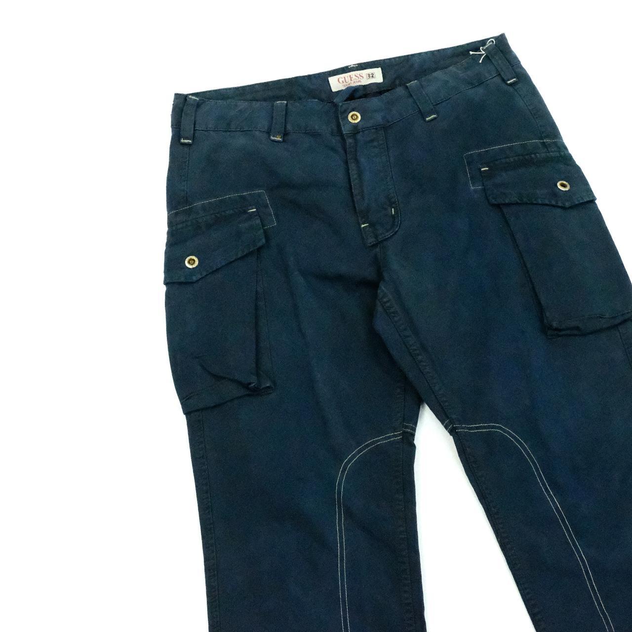 Y2K Navy Guess USA cargo trousers