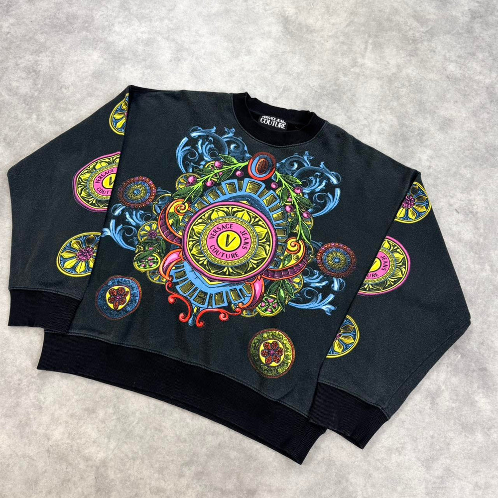 Versace print jumper