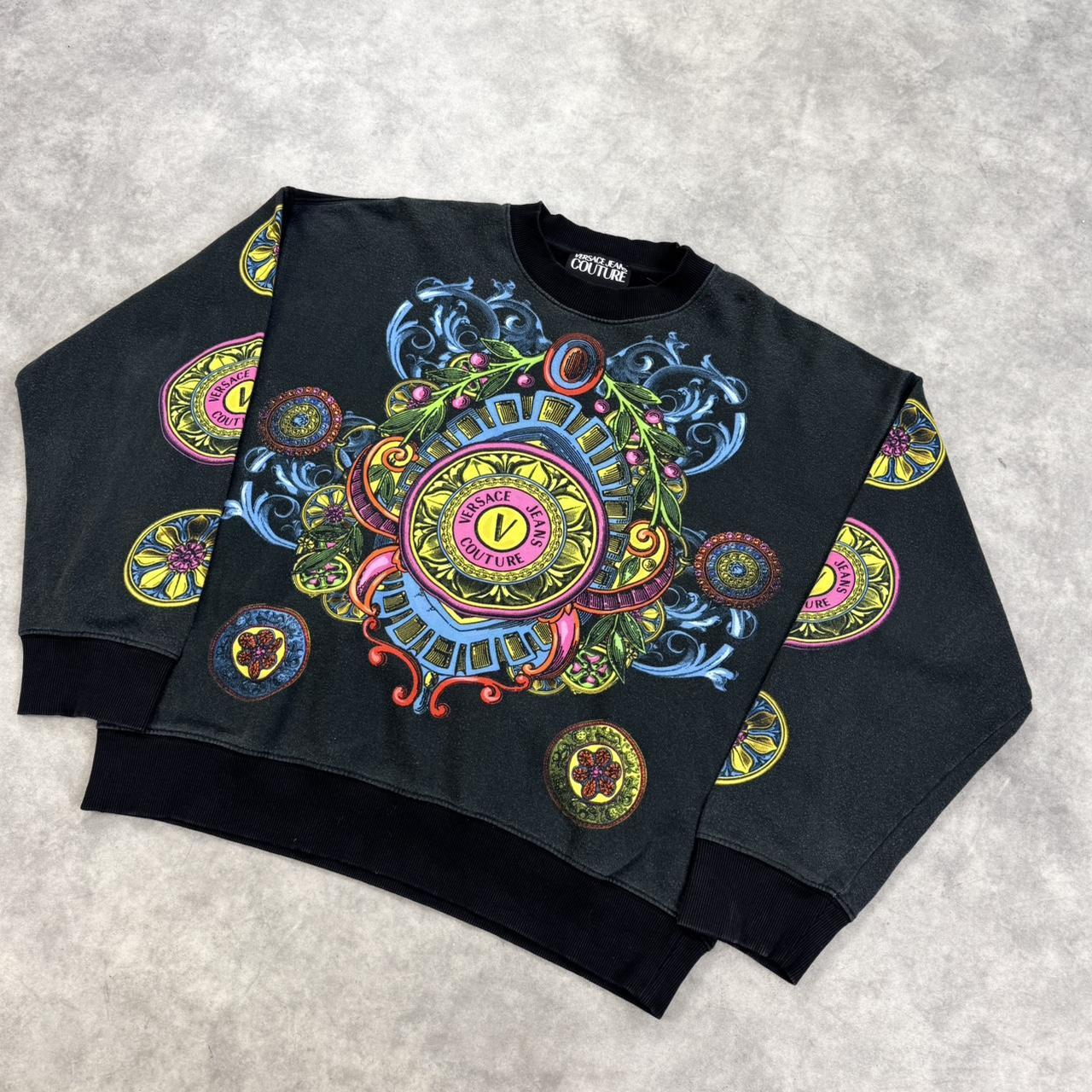 Versace print jumper