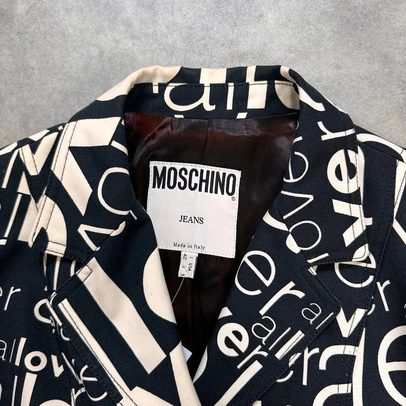 Moschino print blazer