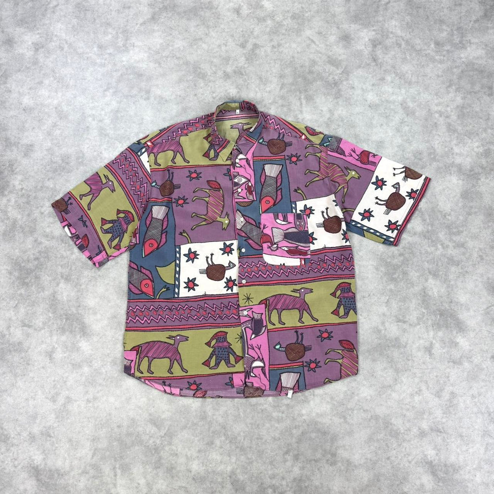 Vintage silk print shirt