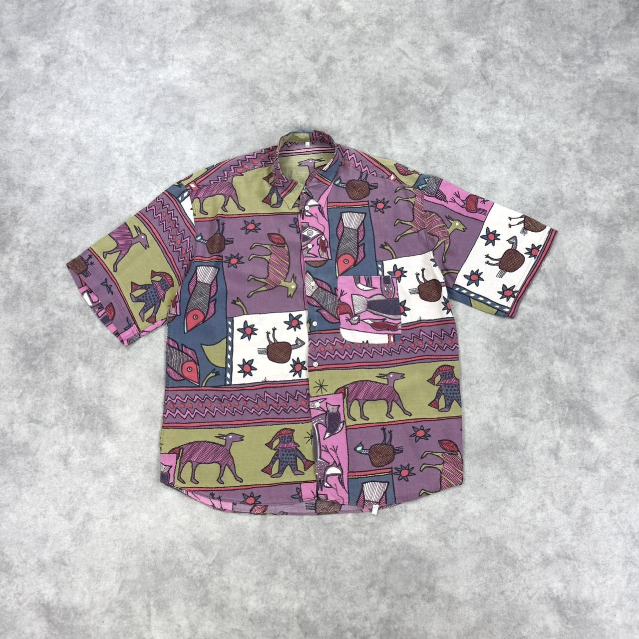 Vintage silk print shirt