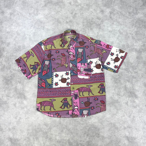 Vintage silk print shirt