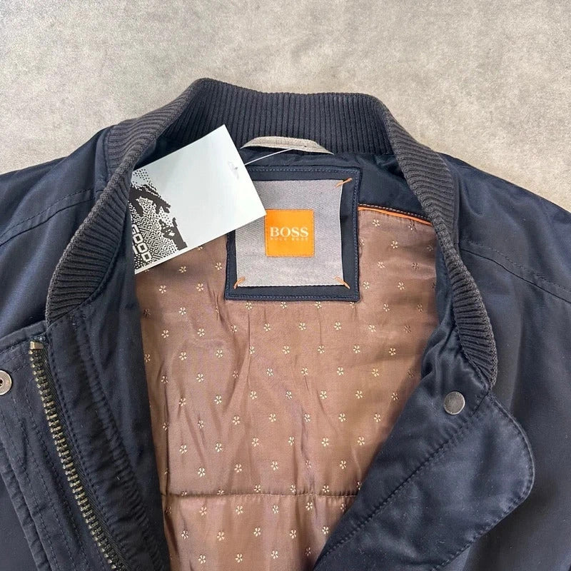 Hugo Boss embroidered bomber jacket