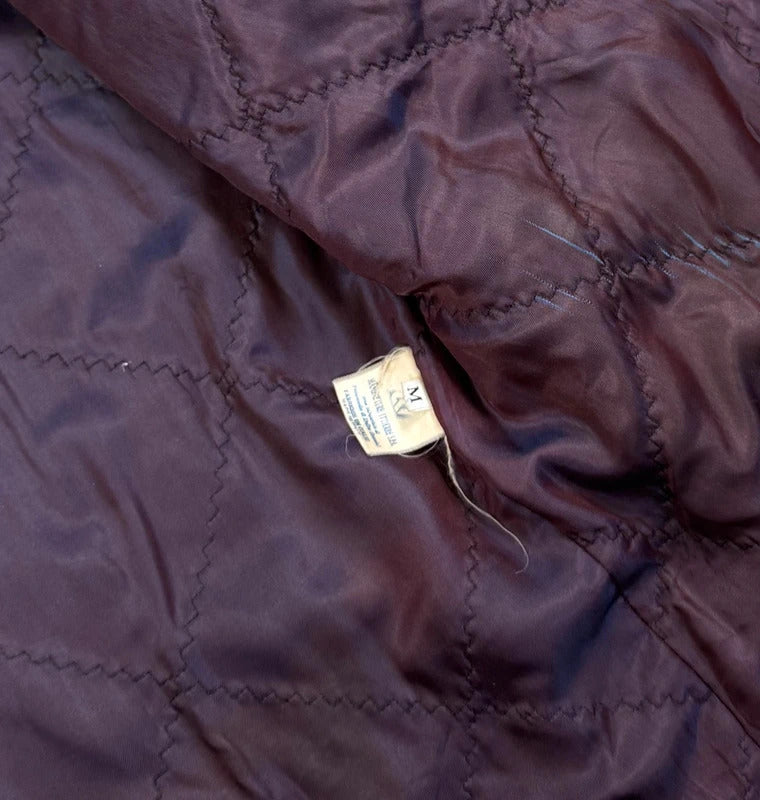 Vintage Trussardi striped blanket duffel coat