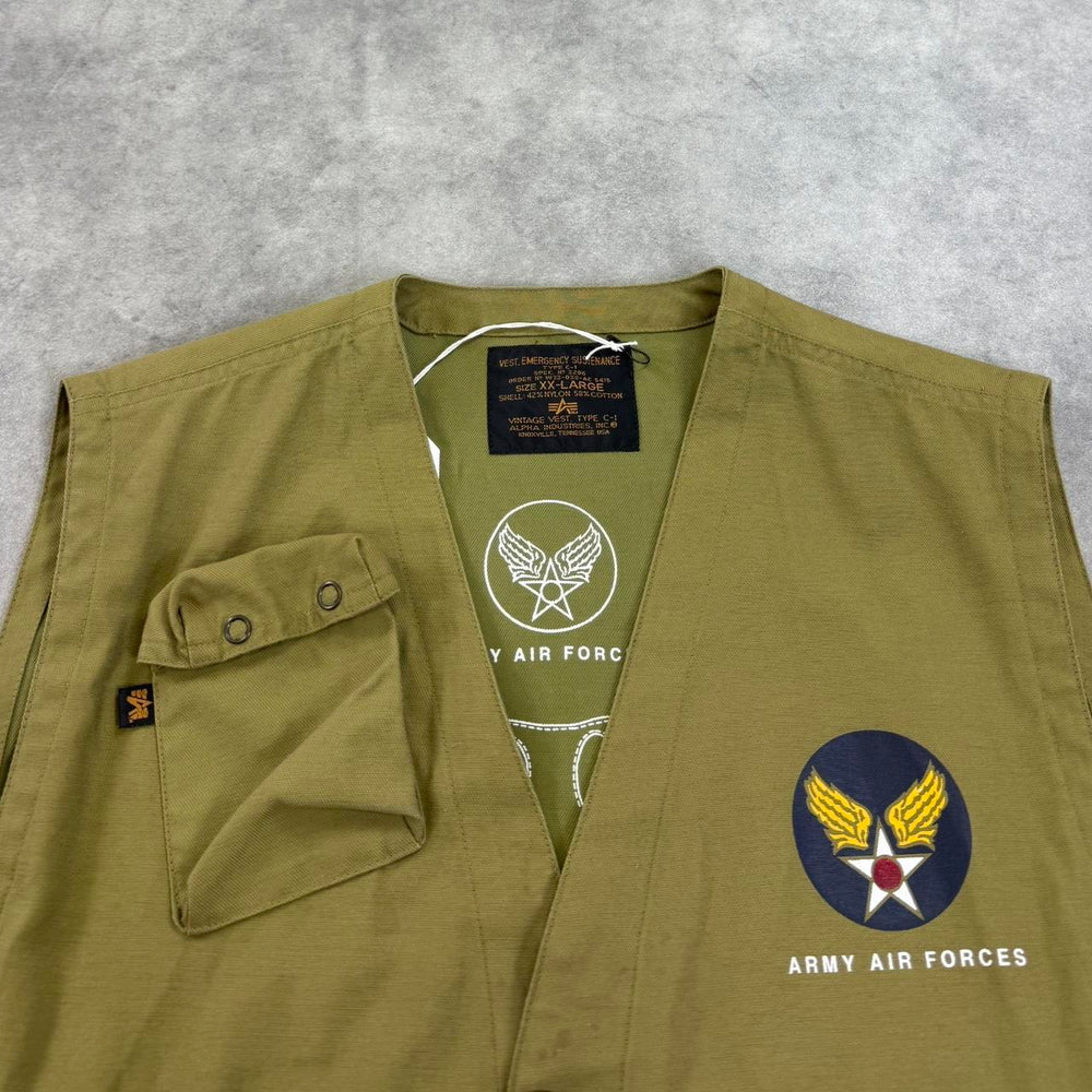 Vintage 90s Alpha Industries gilet
