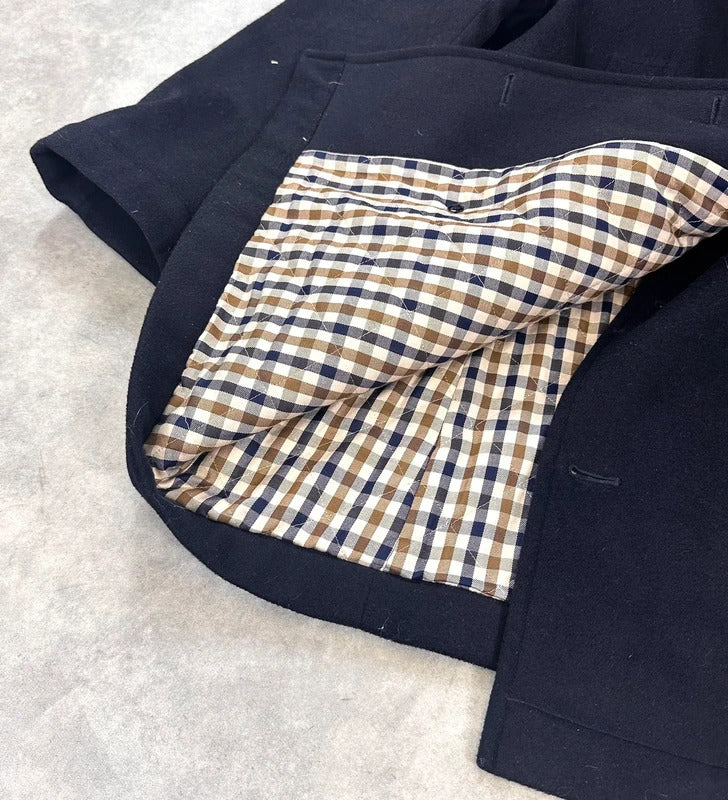 Aquascutum double breasted wool coat
