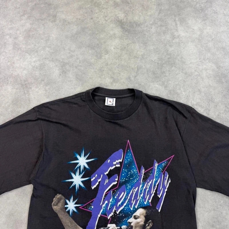 Freddie Mercury Print T-shirt