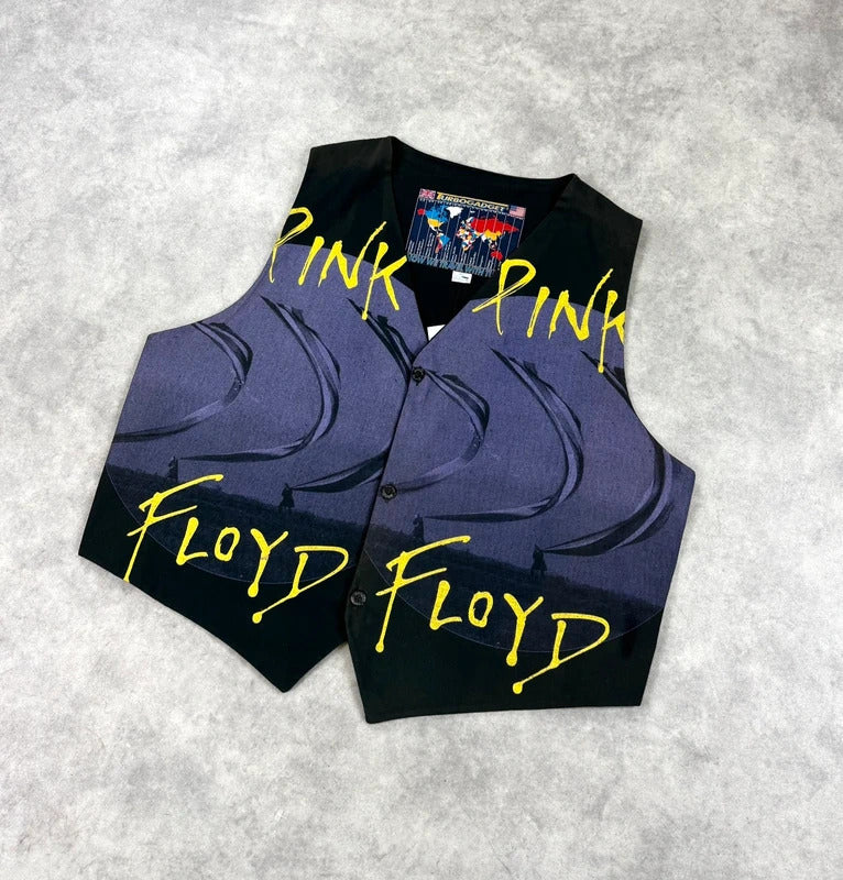 Vintage Pink Floyd print waistcoat