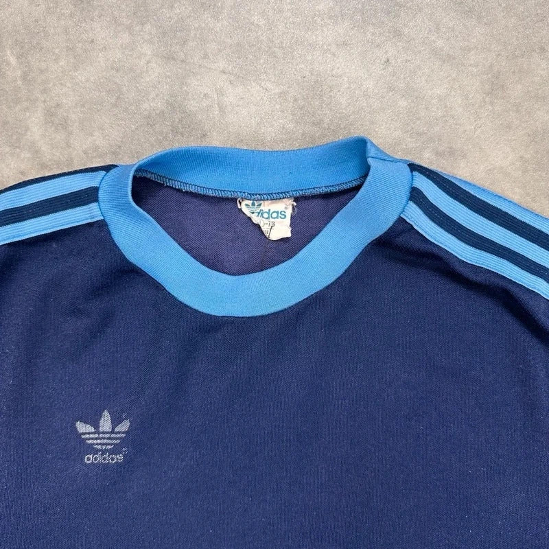 70s Adidas blue long sleeve
