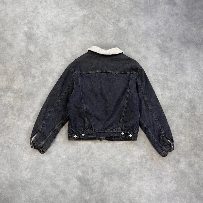 Fiorucci denim sherpa jacket