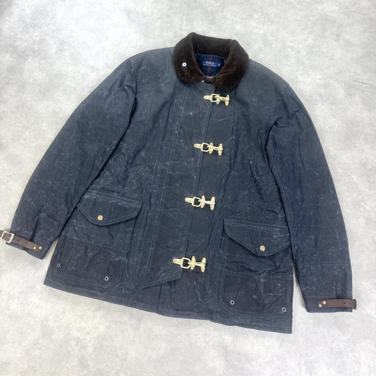 Polo Ralph Lauren wax cotton fireman’s clip jacket