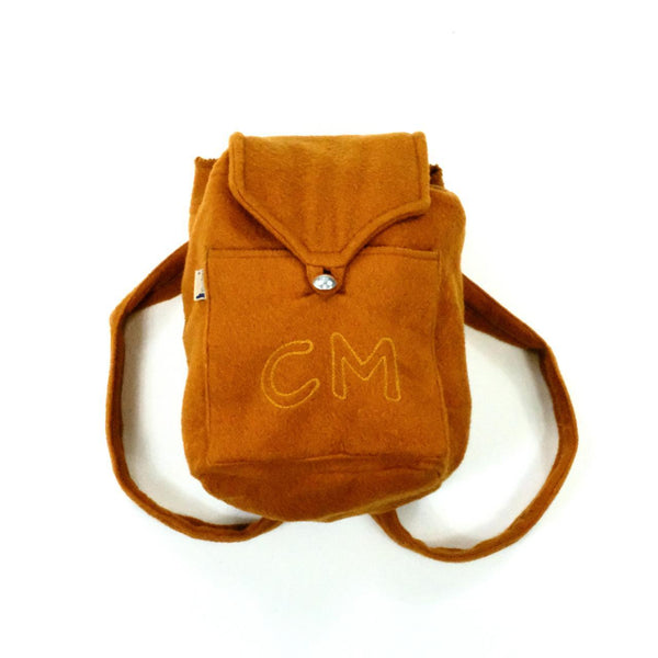 Vintage fleece backpack