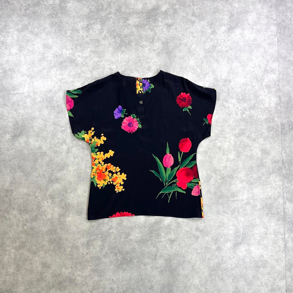 Max Mara floral silk blouse