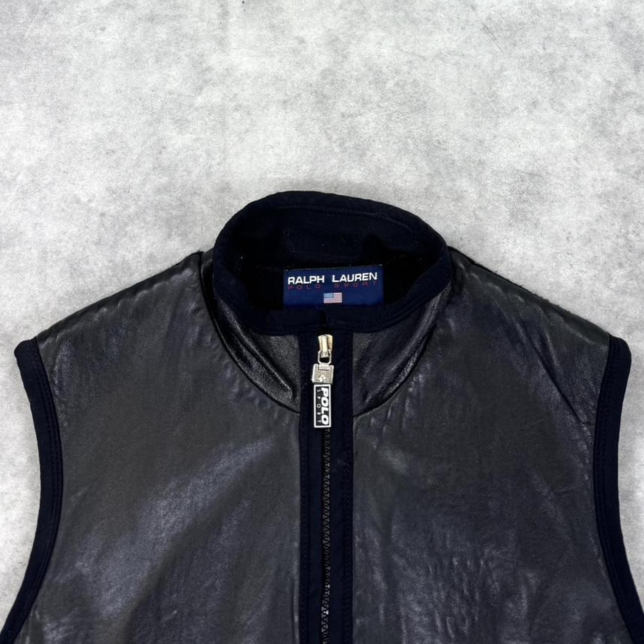 Vintage Ralph Lauren Polo Sport leather gilet