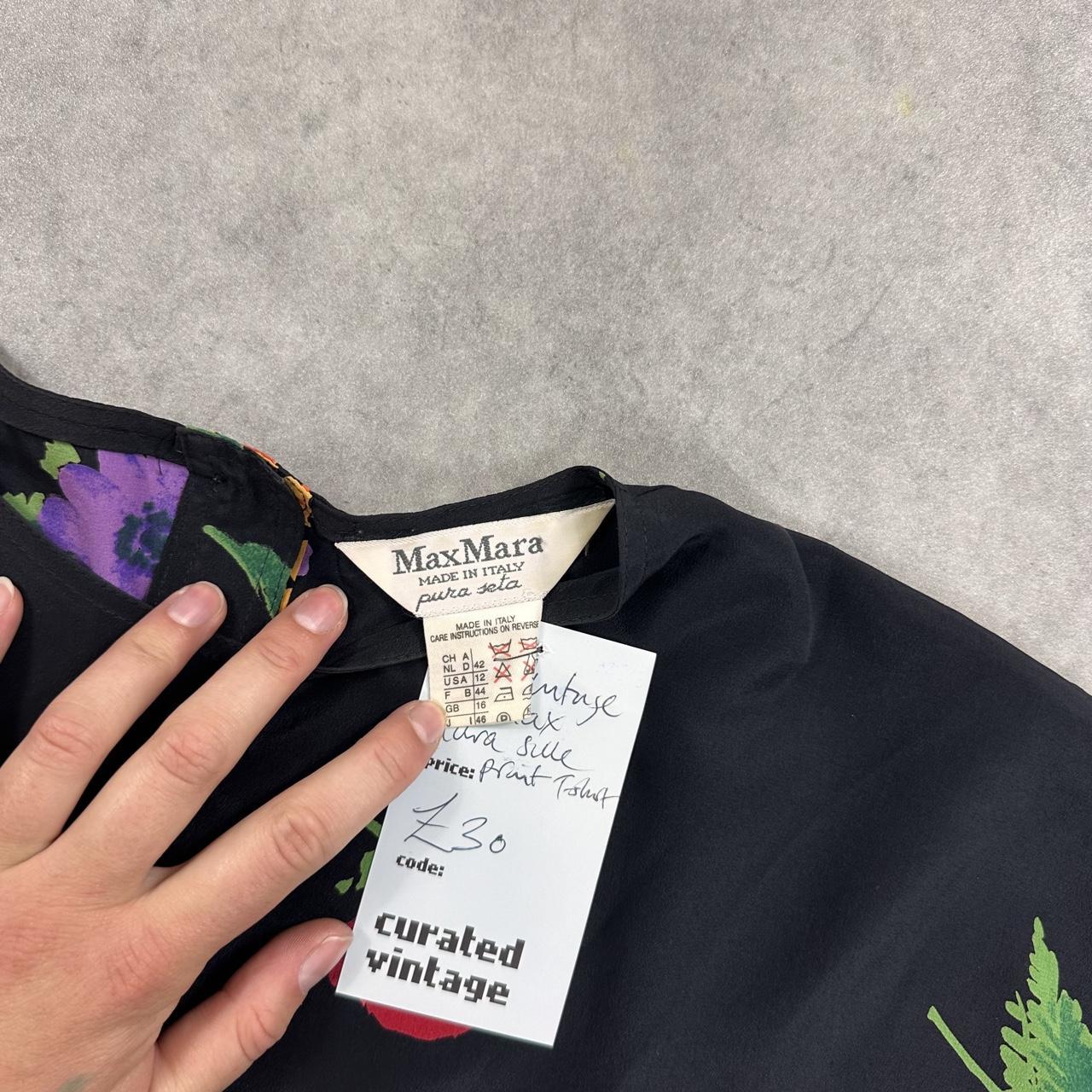 Max Mara floral silk blouse